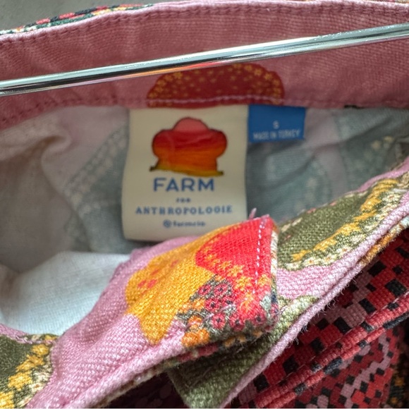 Farm Rio X Anthropologie Esperanza Floral Pink Pants size Small - Picture 9 of 11